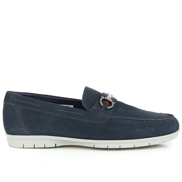 24 Hrs 10126 Navy Men's Loafers