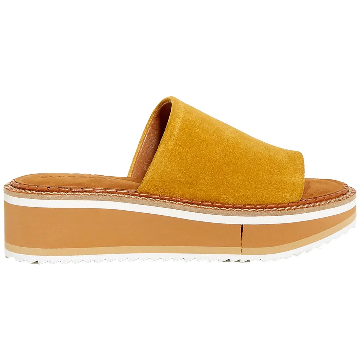 Clergerie Paris Womens Fast Leather Slip On Slide Sandals