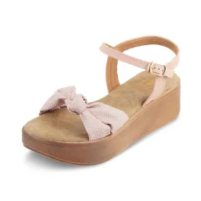 tresmode Brera Pink Women's Platform Wedge Sandals Elevate Your Style Effortlessly!|| Size (EU-37/UK-4/US-6)